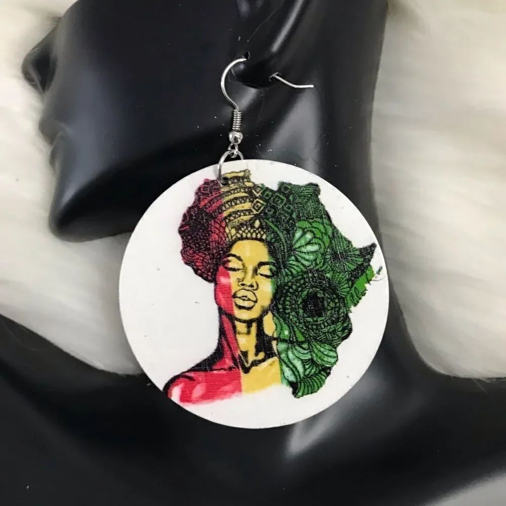 African Lady Earrings 